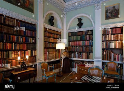 Interior View Old Library Harewood House Harewood England Great