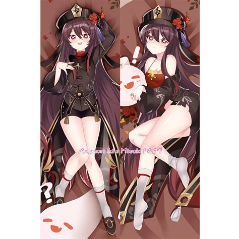 Genshin Impact Hu Tao Anime Girl Dakimakura Hugging Body Pillow Case