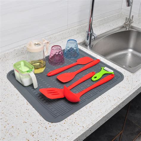 Anti Slip Heat Resistant Kitchen Counter Mat Eco Friendly Silicone