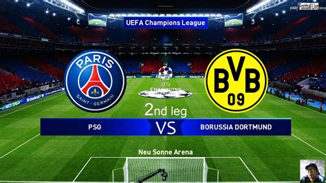 Pes 2020 Psg Vs Barussia Dortmund 2nd Leg Uefa Champions League Ucl Comeback Neymar Vs