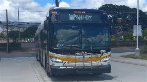 TheBus Honolulu HI Route 1L Hawaii Kai Limited Stops Bus 896 2020