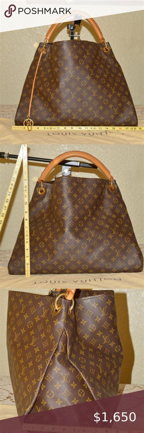 Authentic Louis Vuitton Artsy GM Hobo Bag LV Monogram Canvas Leather