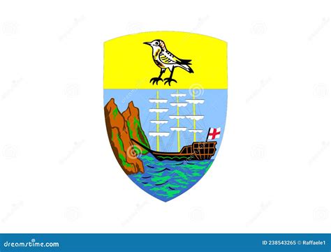 Coat Of Arms Of Saint Helena Stock Illustration Illustration Of