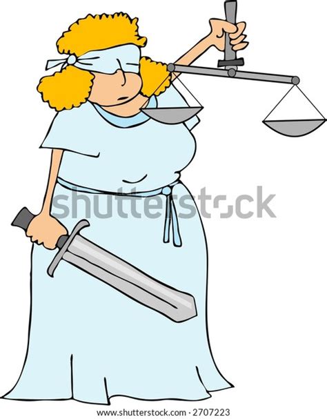 Blind Justice Stock Vector (Royalty Free) 2707223