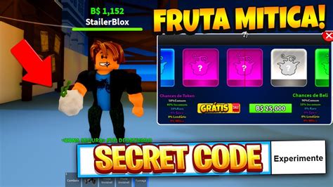 CÓdigos De Frutas Miticas Novo Jogo Blox Fruits Chegou No Roblox