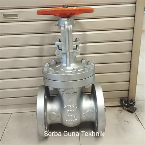 Jual Gate Valve Kitz 4 Inch Ansi 300 Wcb Flange Dn 100 Stop Kran Steel Jakarta Barat Serba