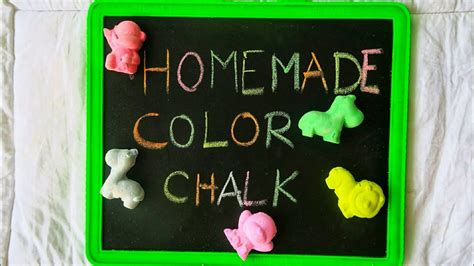 Homemade Colour Chalk Diy Animal Shaped Chalkvery Easy Diy Sidewalk