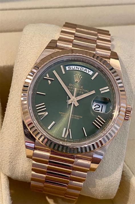 Rolex Day Date Olive Green Dial New For For Sale From A