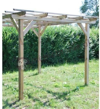 Akcesoria Ogrodzeniowe Jagram Pergola Ogrodowa Drewniana Henley 3x3M