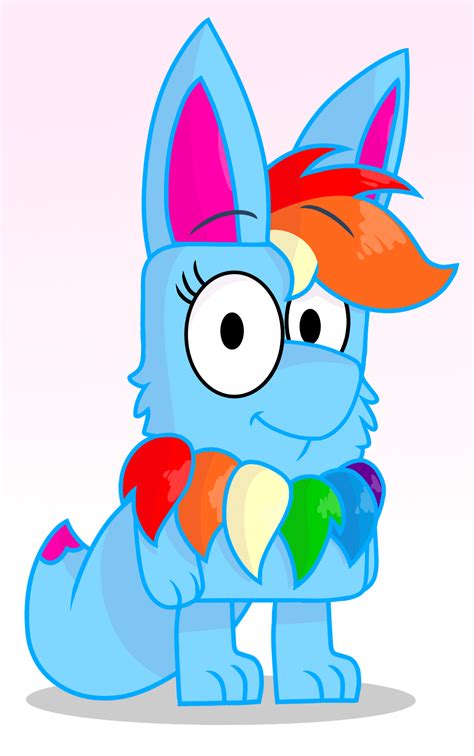 Rainbow Eevee In Bluey Version By Rainboweevee Da On Deviantart