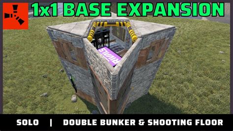 Full X Mini Base Solo Bunker Expansion Rust Double Bunker