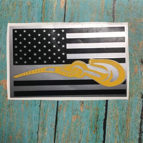 Distressed American Flag Thin Yellow Line Flag Tow Truck Etsy