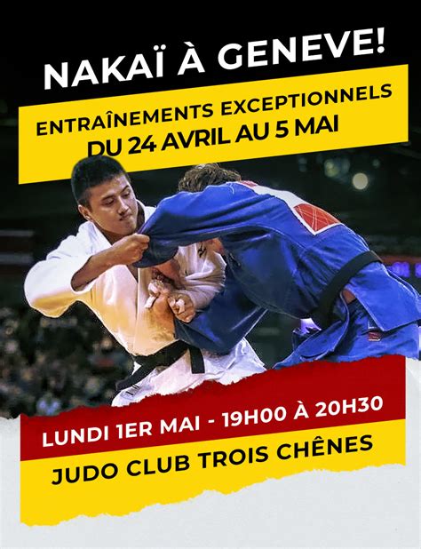 Linternational Japonais Nakaï à Genève 1er Mai au Judo Club des