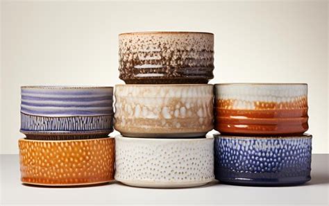 Premium Photo Stackable Set Of Ceramic Nesting Pots