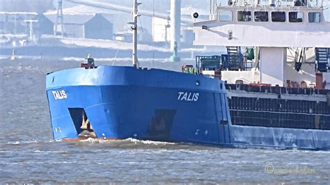 Bergfahrt K Mo Talis Emden Frachtschiff Coaster Freighter Hp Imo