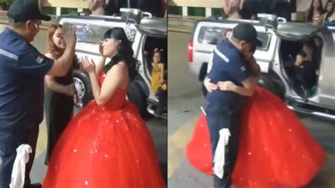 Papá no puede ir a fiesta de XV años de su hija y ella lo sorprende en