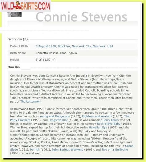 Connie Stevens Theconniestevens Nude Instagram Leaked Photo 2