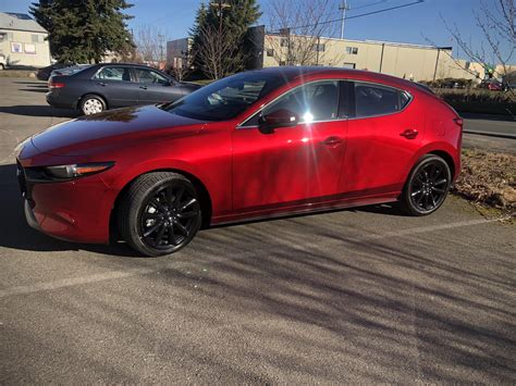 2019 Soul Red Mazda 3 hatchback Awd Premium package. First of its kind ...