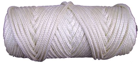 6mm Nylon White Braided Nylon Cord String 24H Campbell International