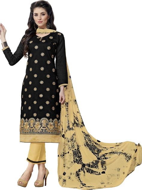 Gj Fashion Churidar Salwar Suit Embrodery Work With Dupatta For Indian