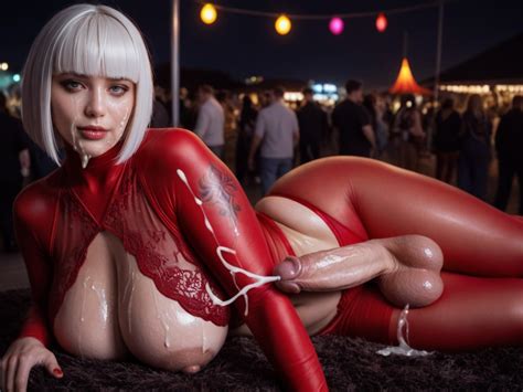 オイルを塗った肌 Massive Massive Tits Thick ThighsヘンタイAIポルノ