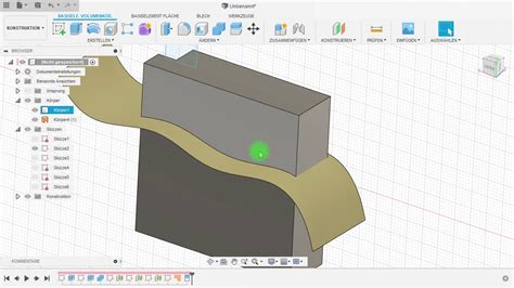 Autodesk Fusion 360 Volumenkörperbefehle KÖRPER TEILEN FLÄCHEN