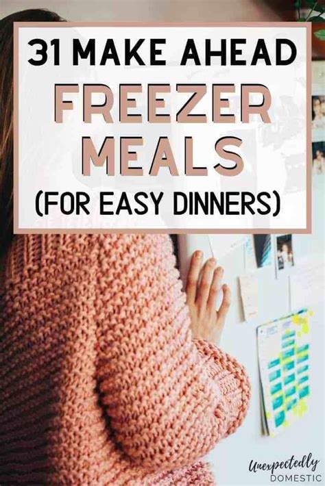 Cheap And Easy Freezer Meals 31 Healthy Make Ahead Dinners On A Budget Easy Freezer Meals