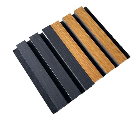 Effectively Reduce Noise Sound Absorption Pet MDF Wooden Slat Wall