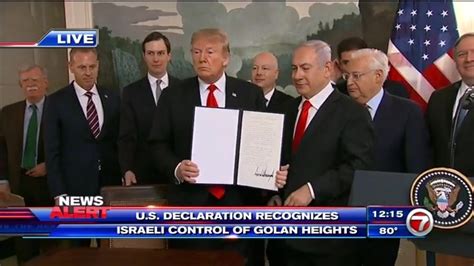 Trump Formally Recognizes Israeli Control Of Golan Heights Wsvn 7news Miami News Weather