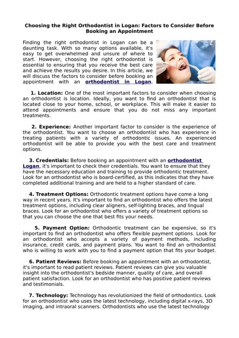 PPT Choosing The Right Orthodontist In Logan Factors To Consider