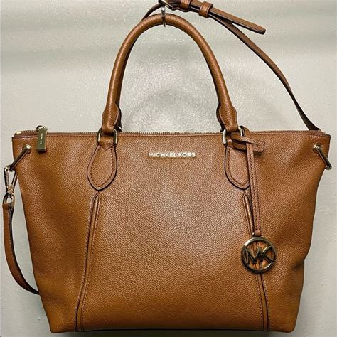 Michael Kors Sierra Large Pebbled Leather Satchel Bag In 2022 Satchel