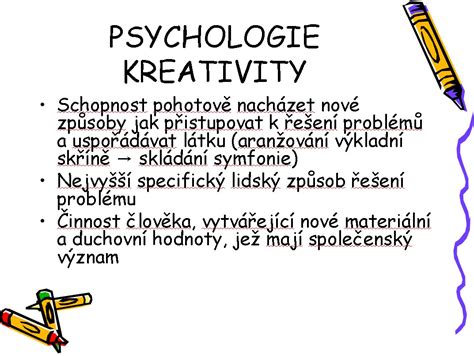 Psychologie Kreativity Prezentace Prezentace Zadani Seminarky Cz