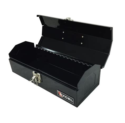 Excel TB109-Black 14-Inch Portable Steel Tool Box, Black | Steel tool ...