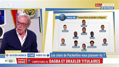 Dagba et Draxler titulaires Foot C1 PSG Vidéo Dailymotion