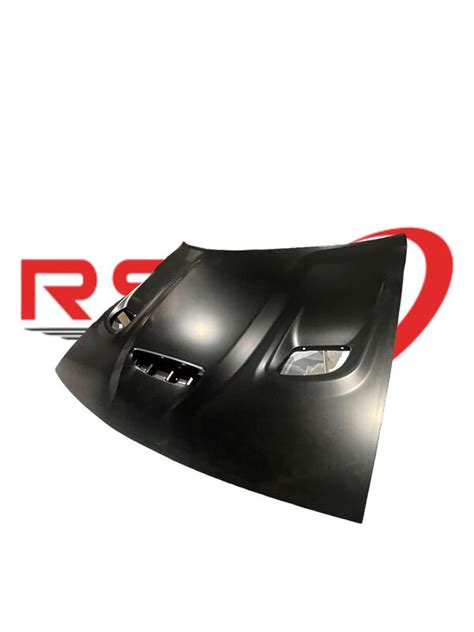 Hood Compatible with 2015-2020 Dodge Challenger, Hellcat Style Bumper Hood Scoop with Air Intake ...