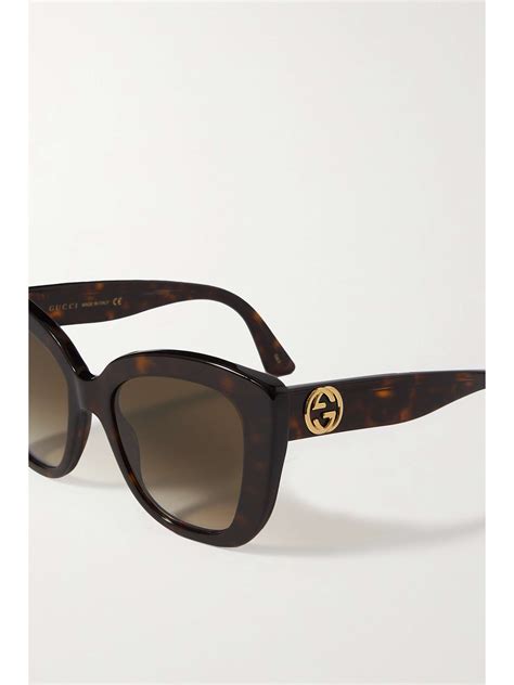 GUCCI EYEWEAR GG Cat Eye Tortoiseshell Acetate Sunglasses NET A PORTER