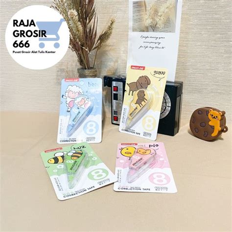 CORRECTION TAPE JINUO ANIMAL ZOO TIPE-X KERTAS LUCU IMUT KEKINIAN COD ...