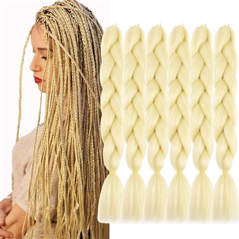 Amazon FYRLNA 6 Packs 24 Inch Jumbo Braiding Hair Soft High