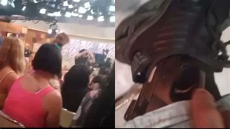 V Deo Homem Exibe Arma Na Plateia Do Encontro Da Tv Globo