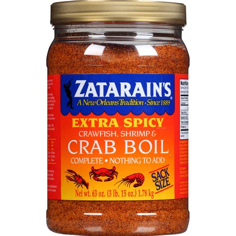 Zatarains Crab Boil Seasoning Extra Spicy 63 Oz Mixed Spices