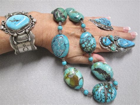 Native American Chunky Turquoise Necklaceturquoise Etsy