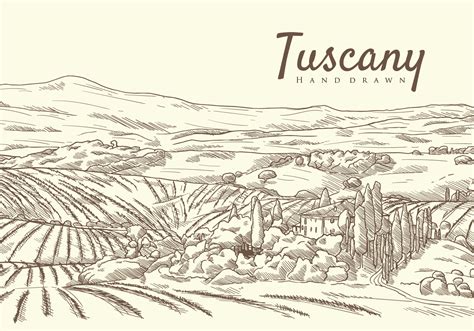 Free Hand Drawn Tuscany Vectors Vector Art At Vecteezy