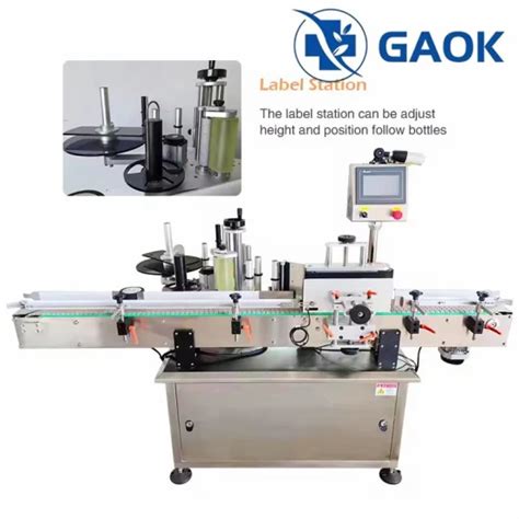 2024 Fast Automatic Adhesive Wine Round Bottle Labeling Machine