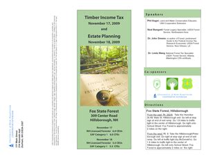 Fillable Online Extension Unh Timber Income Tax And Estate Planning