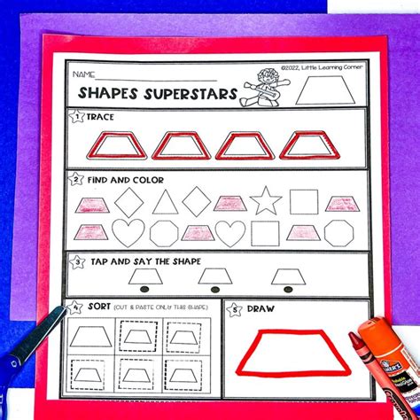 22 Fun Tracing Shapes Printables Little Learning Corner