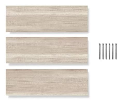 Set De Repisas Flotantes Minimalistas Madera X Cm Color Toscana