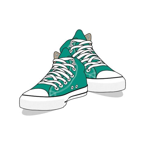 Converse Chaussures Baskets Hight Image Vectorielle Et Illustration