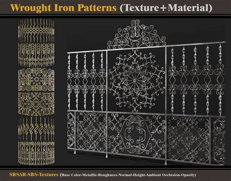 Wrought Iron Patterns Textures Flippednormals