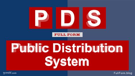 Pds Full Form — What Is The Full Form Of Pds