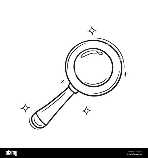 Hand Drawn Magnifying Glass Doodle Vector Sketch Illustration Stock Vector Image And Art Alamy